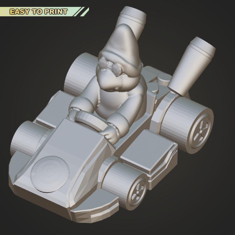 Mario Kart - Koopa kamek - (EASY TO PRINT - NO SUPPORT)