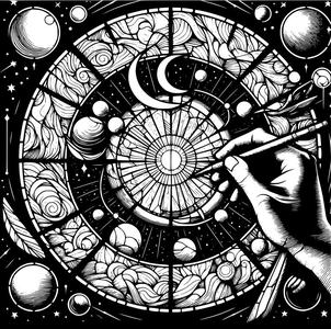 Wall art: Drawing dreams (two colours)