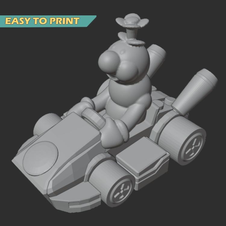 Mario Kart - Wiggler - (EASY TO PRINT - NO SUPPORT)