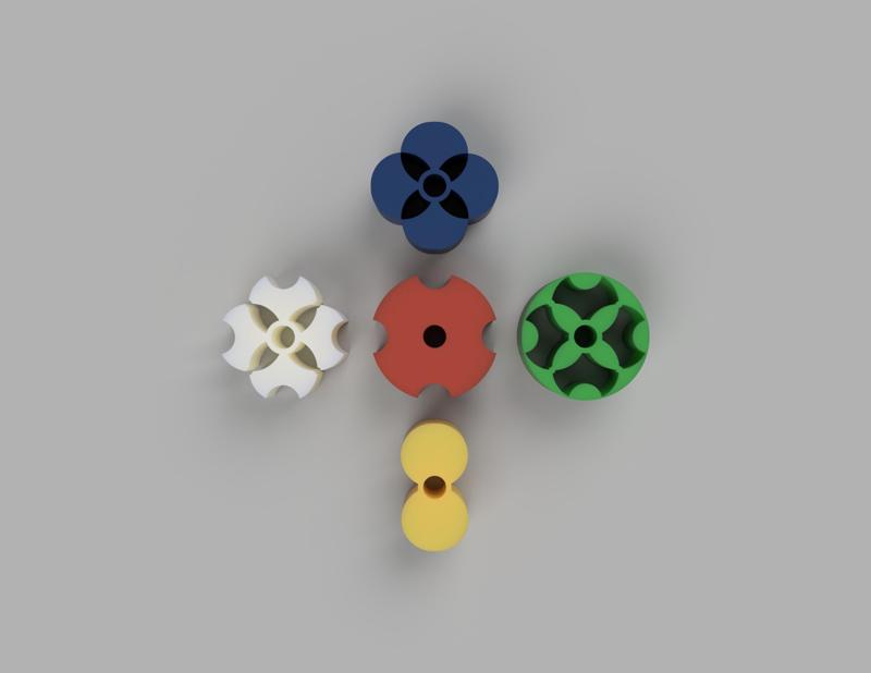 Set of 5 Unique Looking 45RPM Adapters