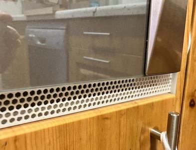 Narrow thin honeycomb ventilation grille 205x25mm
