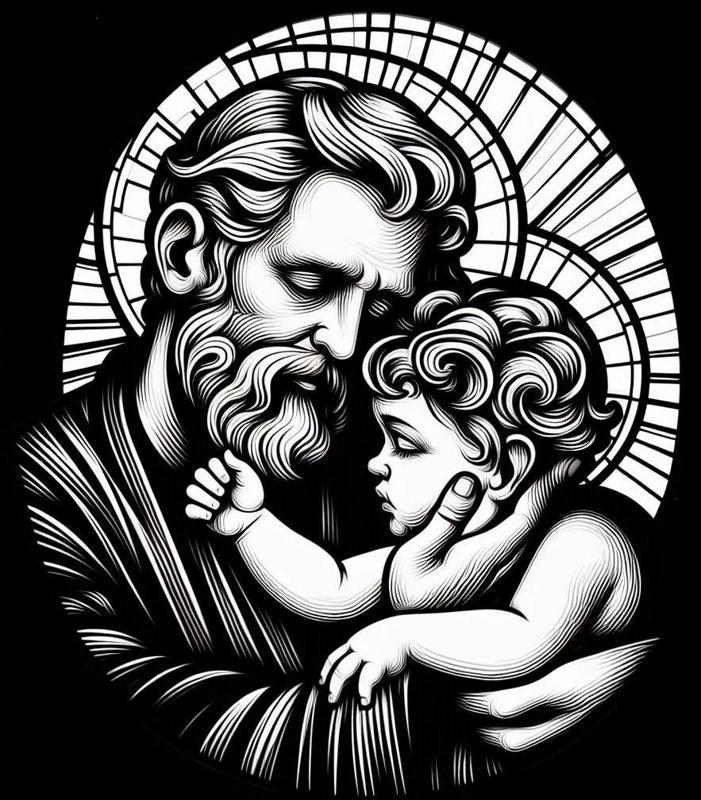 Wall art: Fatherly love 1