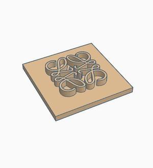 Loewe leather stamp