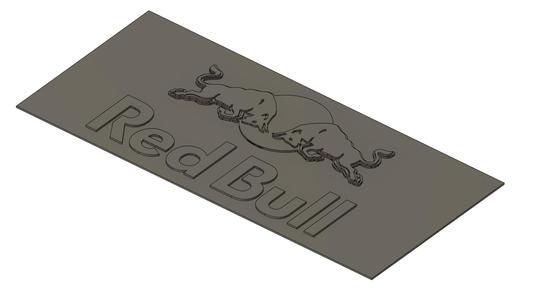 2.5D Red Bull Label/Sign/Logo
