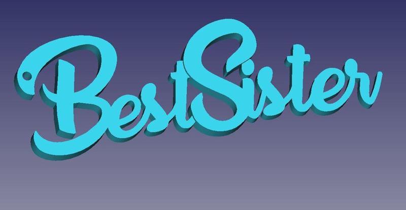 Best Sister Keychain by Techie_Baksh