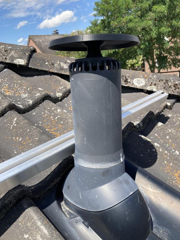 Dachbelüftung Fallrohr Regendeckel
