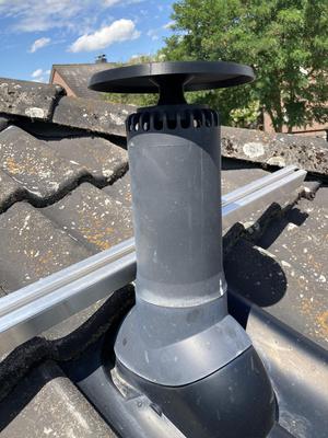 Dachbelüftung Fallrohr Regendeckel