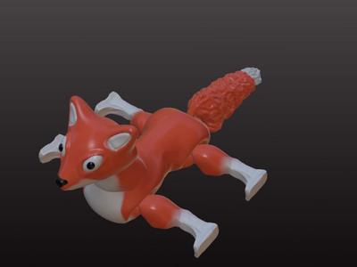 cute articulated fox