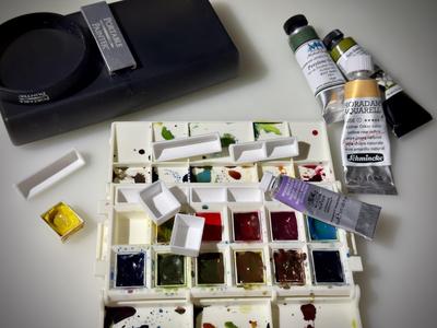 TJ's Watercolor Pans for the Portable Painter Classic palette