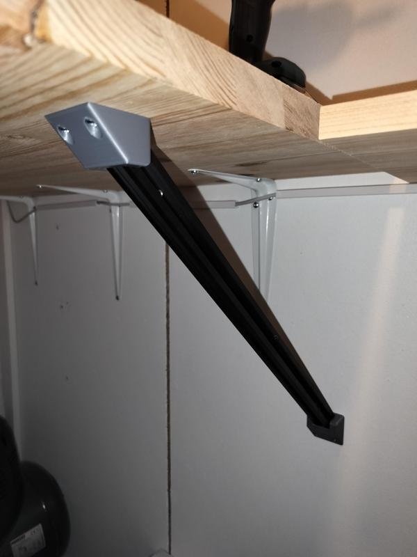 2020 profile aluminum 45 degree angle beam support