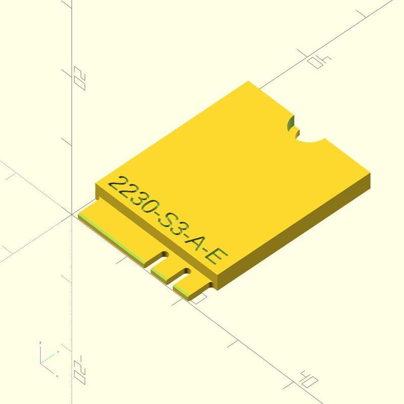 Parametric M.2 Mockup Generator