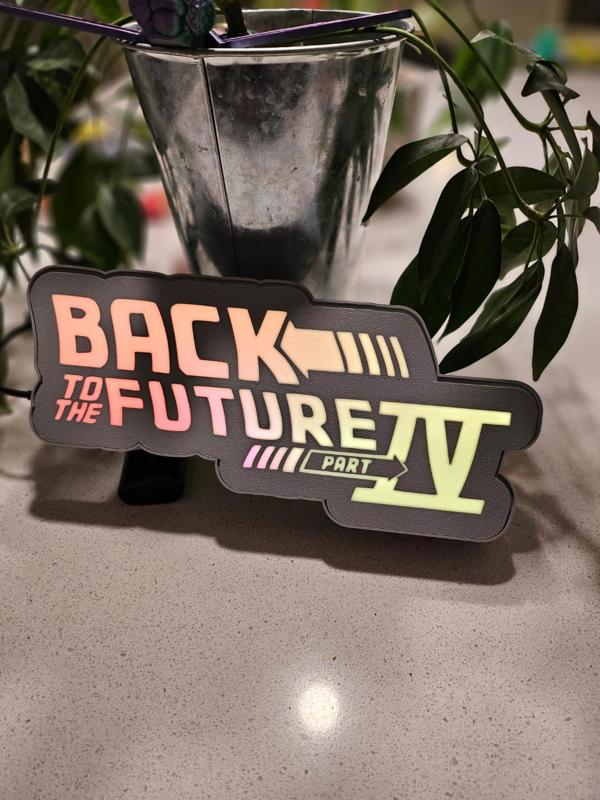 Back to the future part IV LED Lamp