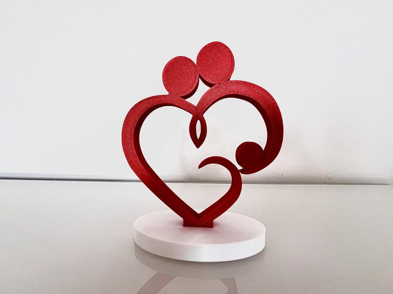 Heart statue love
