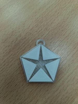 Chrysler logo keychain