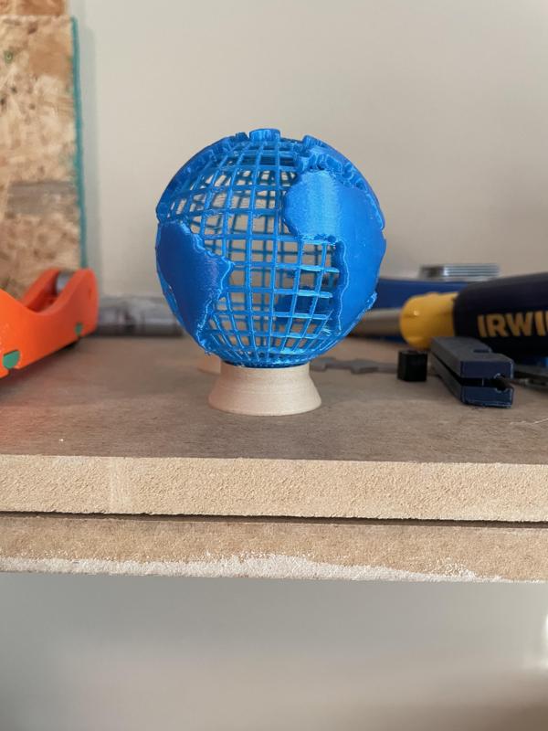 Wired Earth Globe Stand