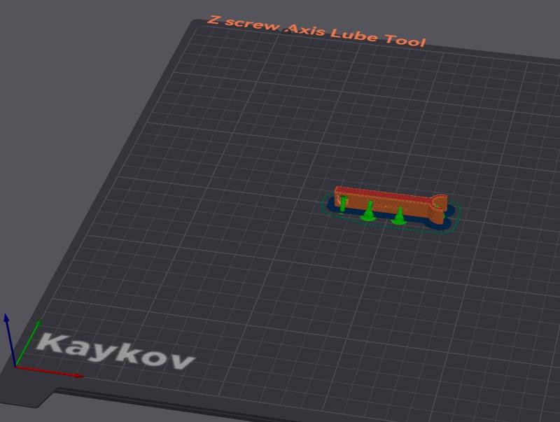 Z screw Axis Lube Tool