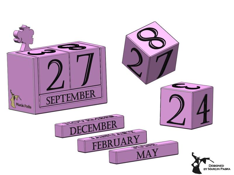 My daughter's calendar