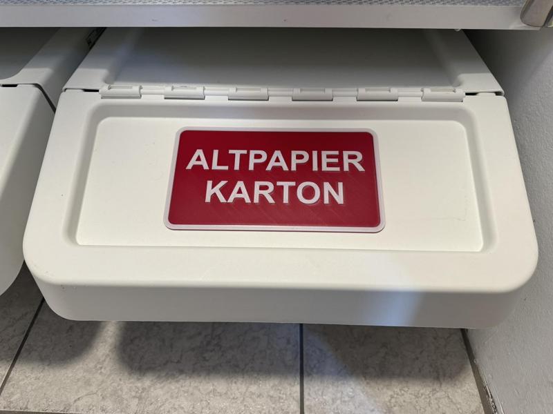 IKEA Sortera Recycling Sign Paper