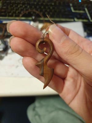 Dragon Wing Earring, scanned