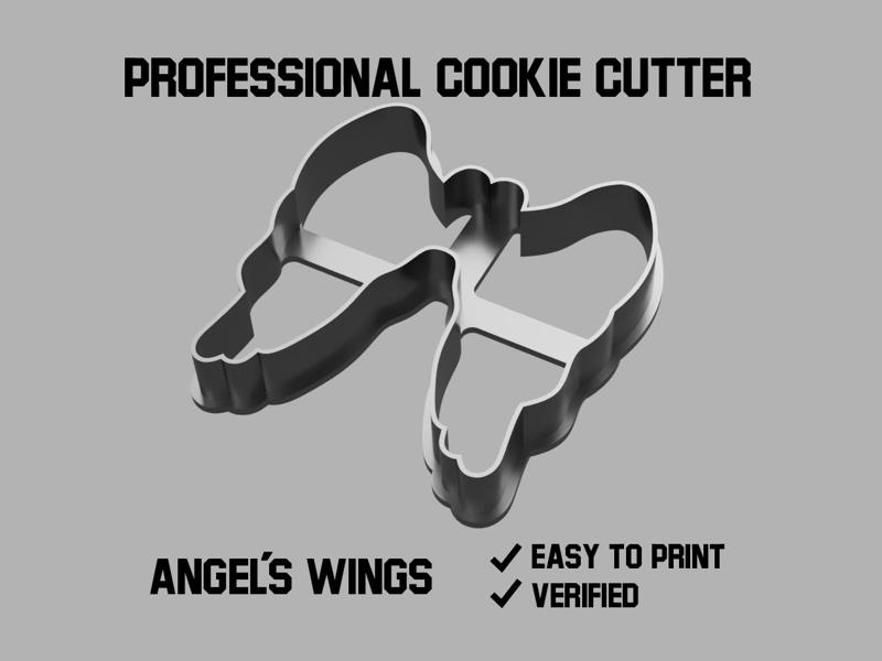 Angel's wings cookie cutter