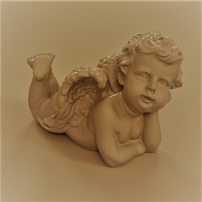 Ange allongé christmas