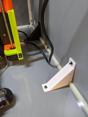 Fat angle brackets for stiffening enclosure walls