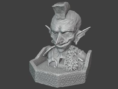 D&D-inspired Goblin Dice Shaker / Dice Tower (Hi-Poly)