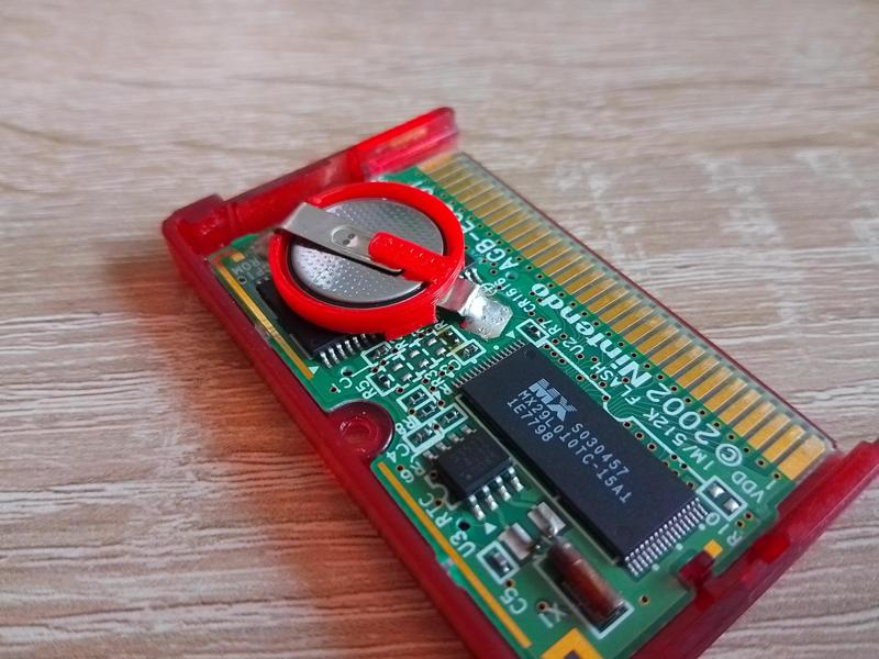 Gameboy Advance Pokemon Ruby/Sapphire/Emerald battery holder