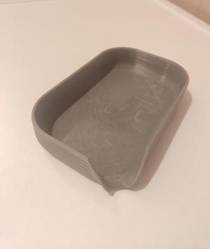 Simple soap tray with logo