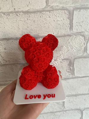 Rose teddy bear for Valentine's Day