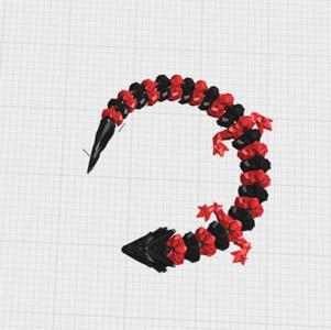 Crystal dragon short tail