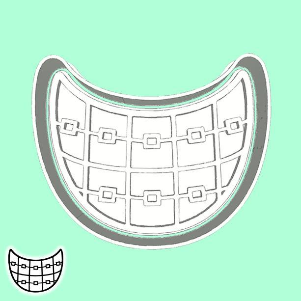 Dentist cookie cutters - dental braces (style 3)