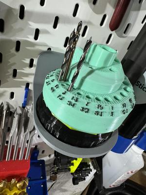 Drill Bit Holder- Spiral-Standard Sizes