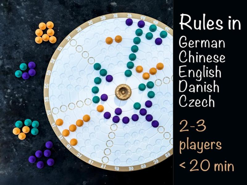 3 Player Fidchell Multicolor Edition