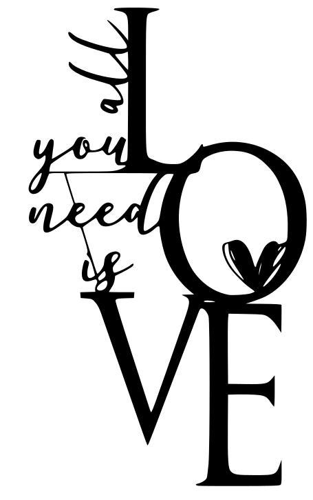 All You Need is Love Wall Decor