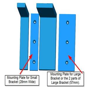 Screw Mounting Plates for Shelf Brackets
