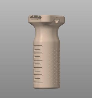 Shade Vertical Foregrip: Monolithic Slim-Top Remix for low-profile Picatinny rails