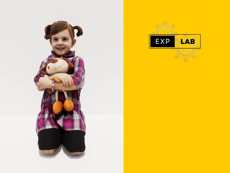 Little girl and her doll