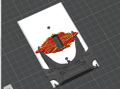 Eye of Sauron, light switch plate cover, Barad-dûr