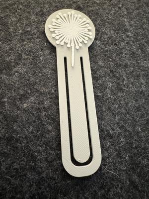 Lesezeichen mit Pusteblume