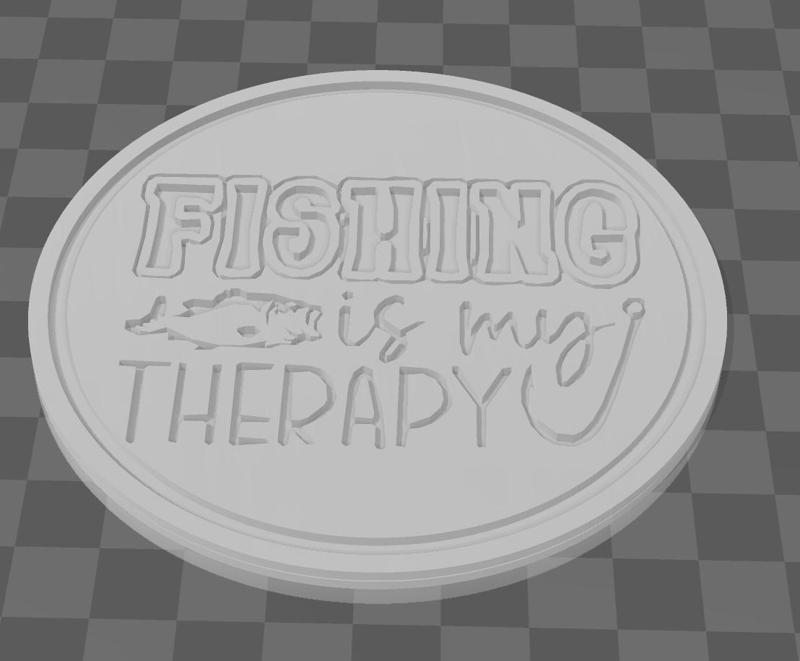 Fishing Is My Therapy Coaster