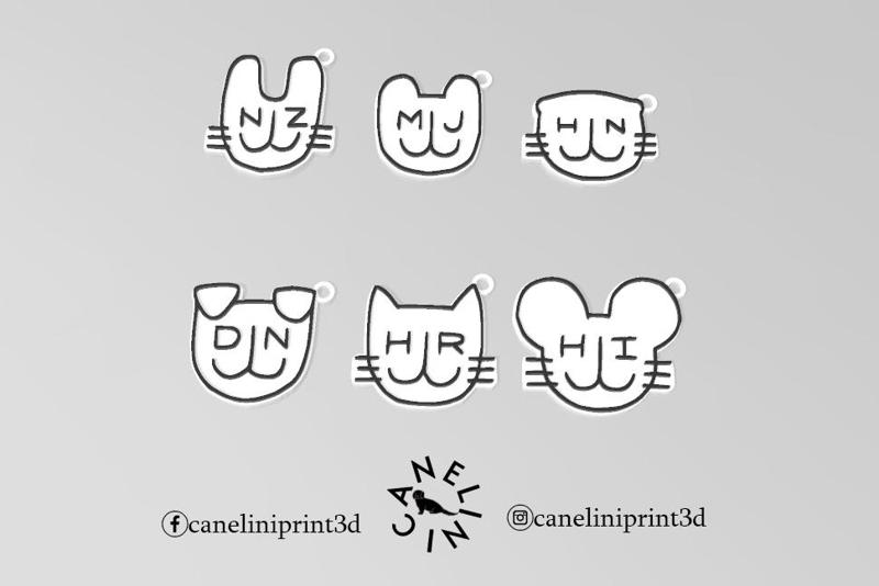 ALL NJZ NEW JEANS KEYCHAIN CONCEPTUAL LOGO