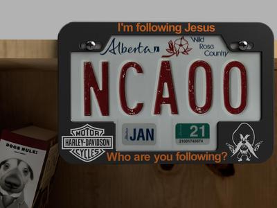 Motorcycle License Plate Frame