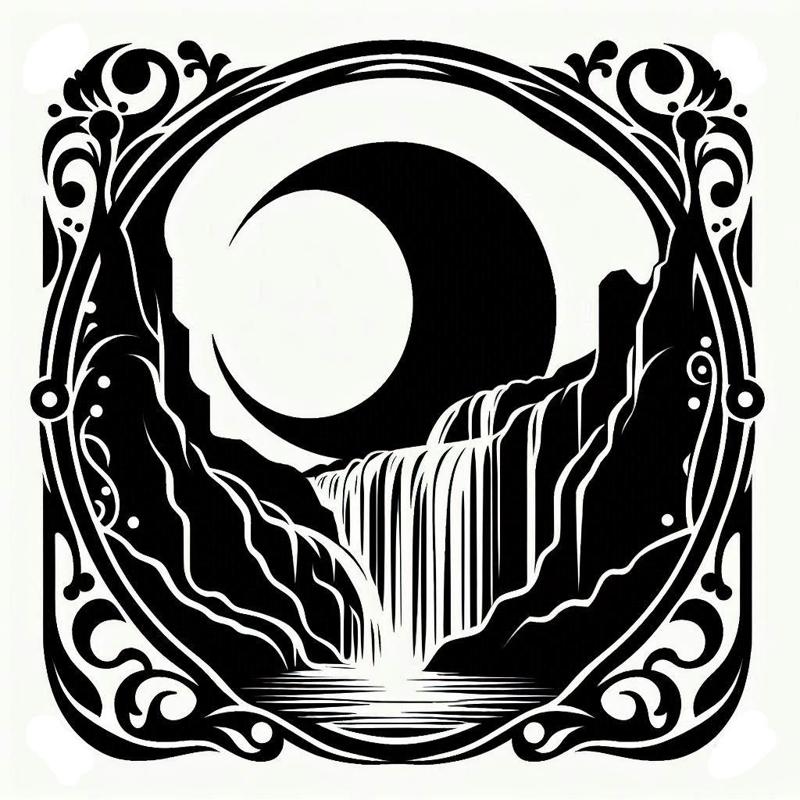 Waterfall tag (two colours)