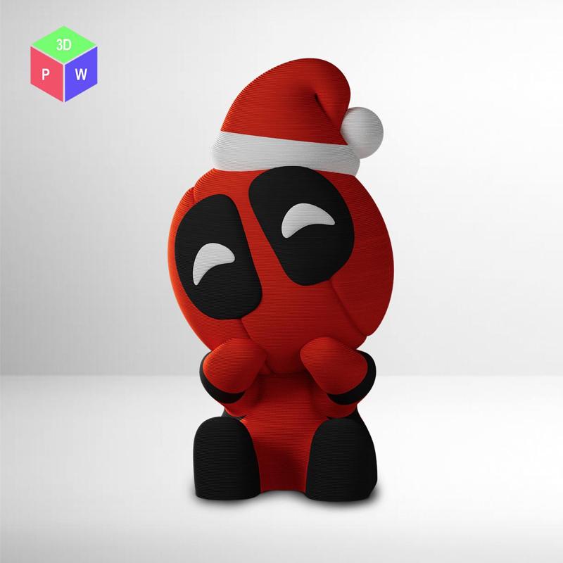 SANTA DEADPOOL TOY PLUS KEYRING