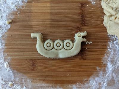 Viking Boat cookie cutter