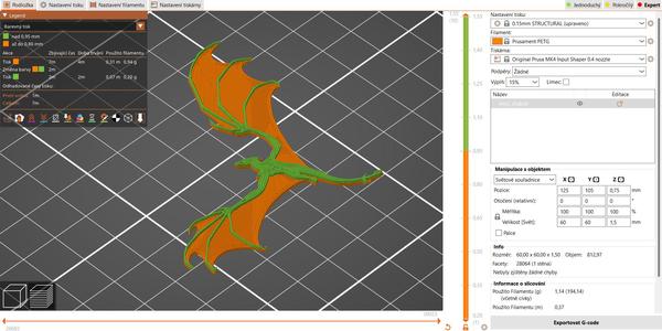 Flying dragon brooch