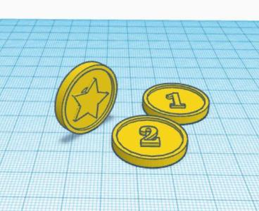 coins 1,2,3 star