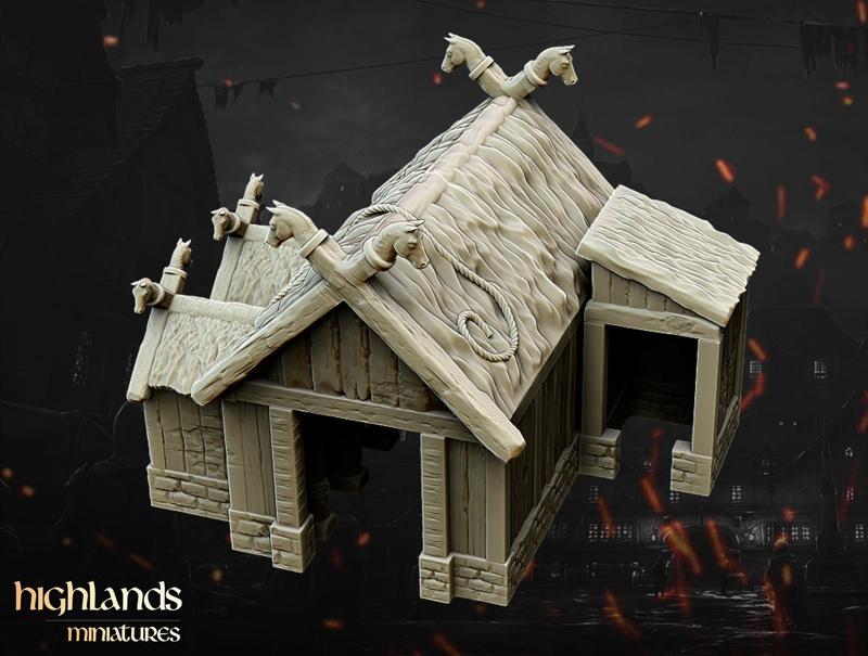 Horse Stable - Highlands Miniatures