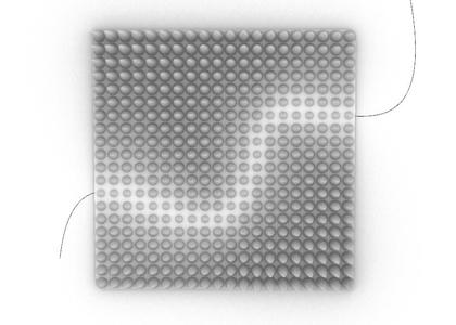 Spiky wall decoration